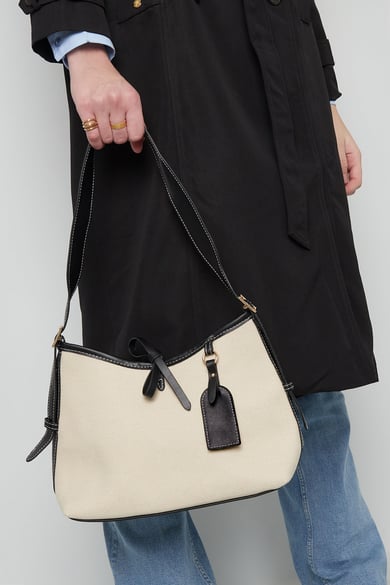 Borsa chic con tracolla regolabile - beige h5 Immagine3